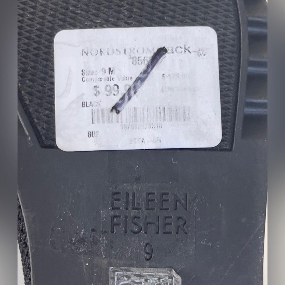 Eileen Fisher Women’s Black Etta Slip-On Flat NWT Size 9 - Picture 11 of 11